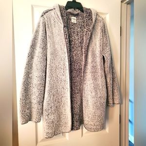 Victoria's Secret Pink Sherpa Jacket, Gray, Size M, roomy and cozy
